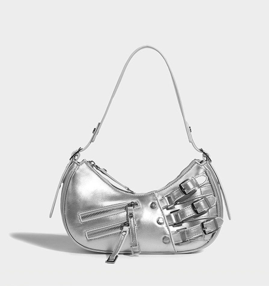 TRIPLE BUCKLE SHOULDER BAG (4c.)