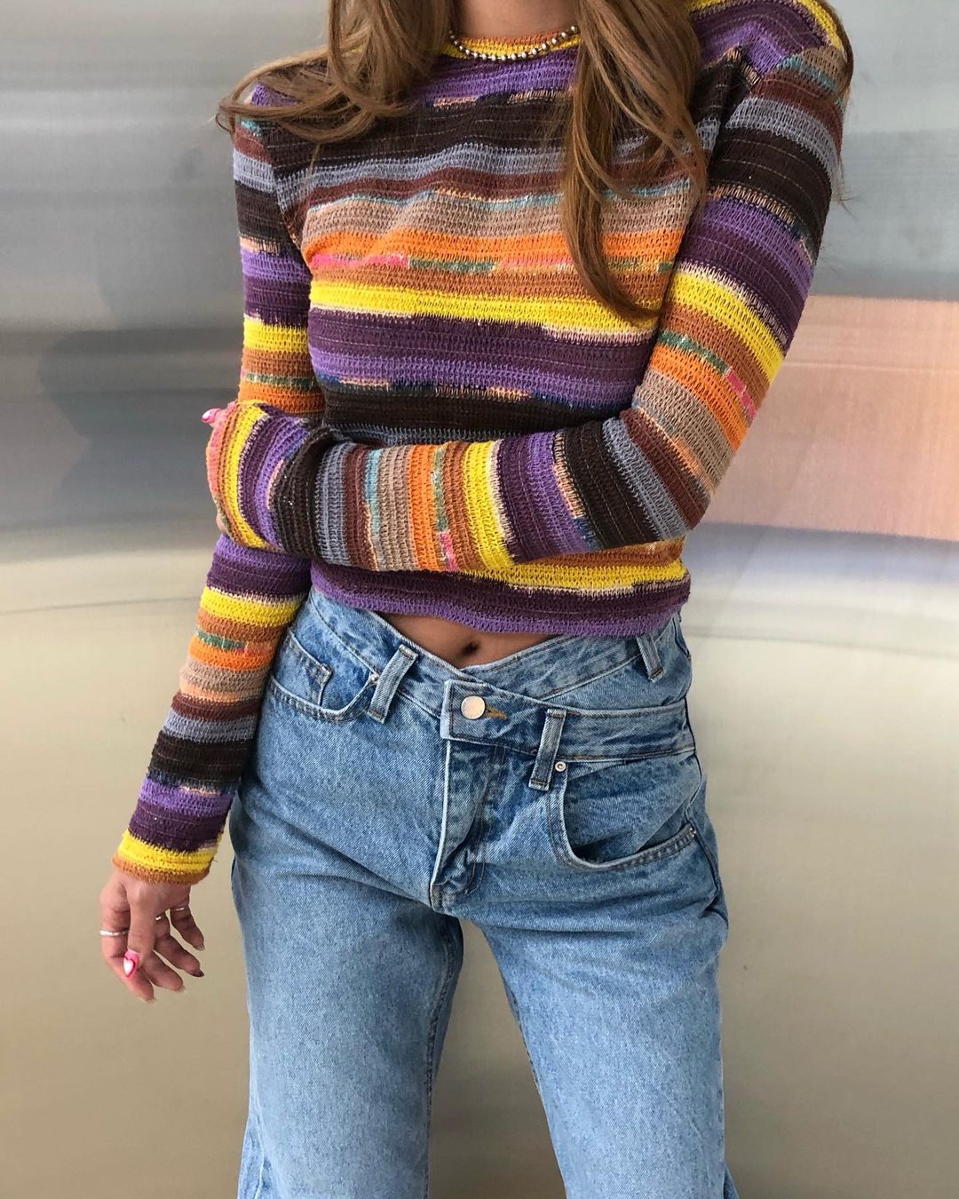 Asymmetric Straight Leg Jean