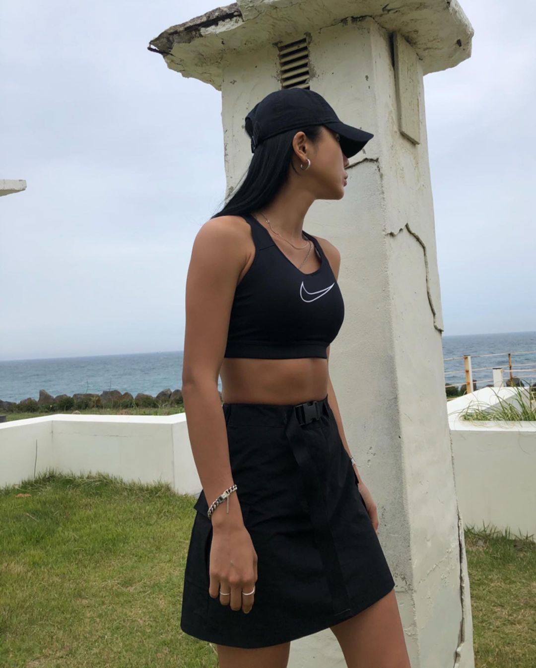 Crop Windbreaker & Utility Skirt