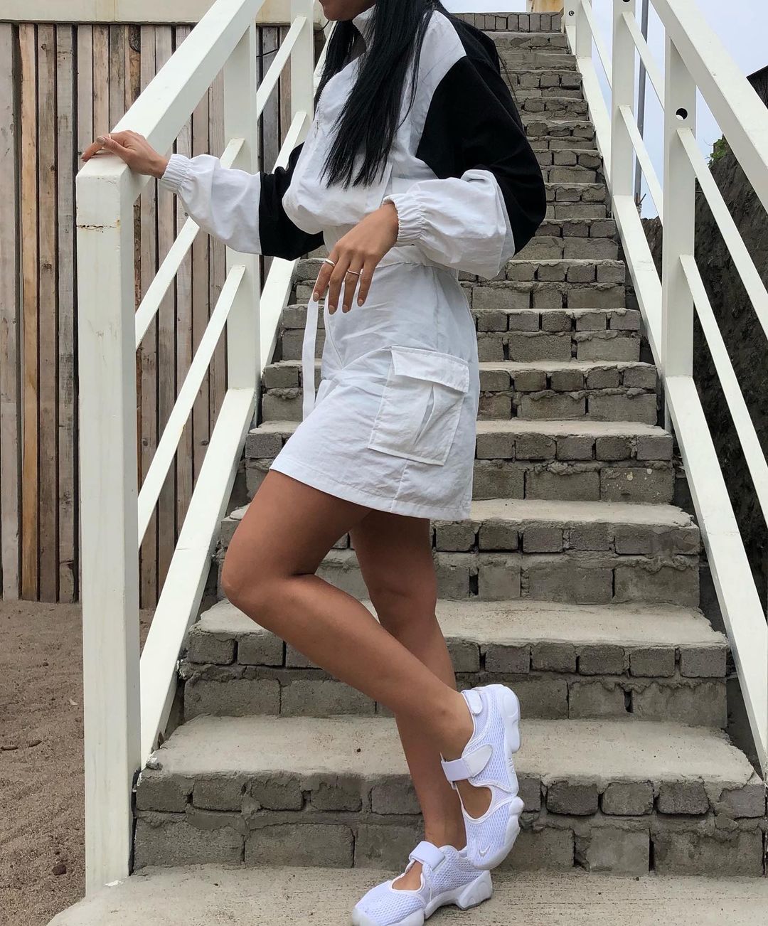 Crop Windbreaker & Utility Skirt
