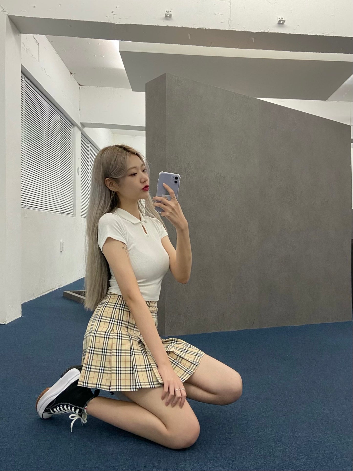 Plaid Pleated Tennis Skirt