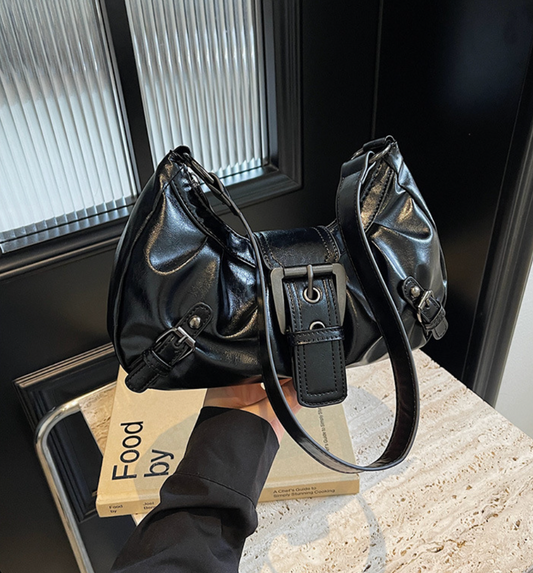 BUCKLE LEATHER MINI BAG (3c.)