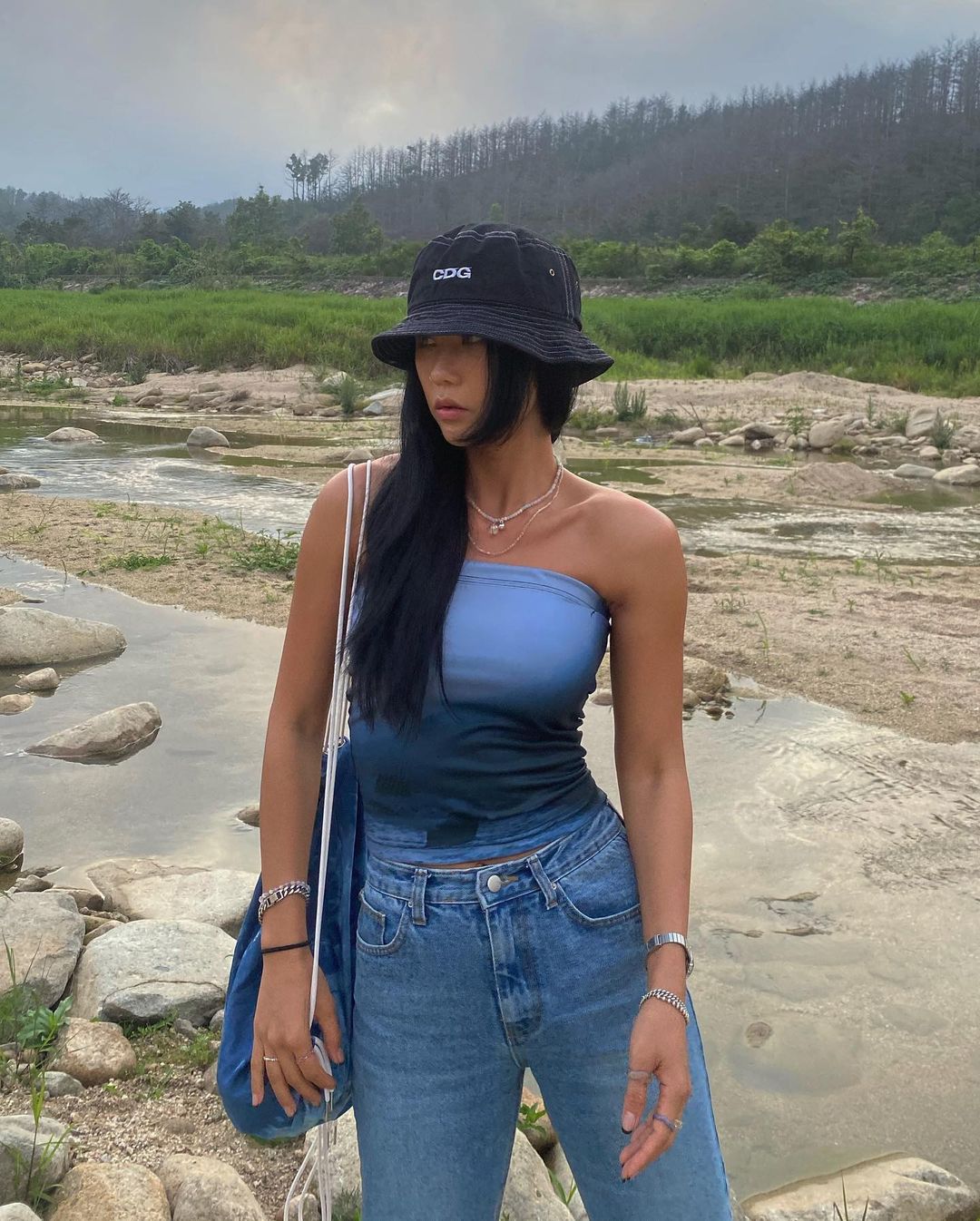 Ocean Bustier Corset Top