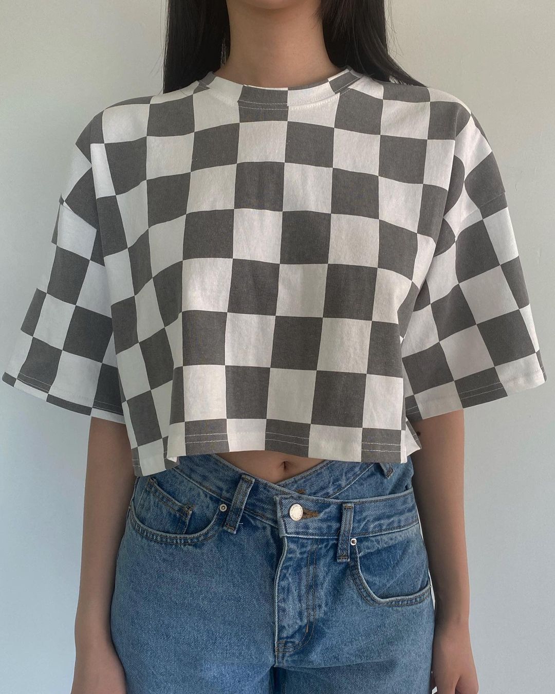 Checkerboard Crop Top