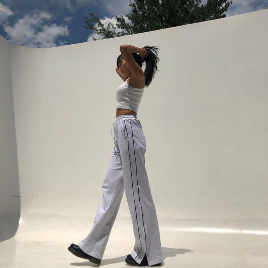 Drawstring Side Stripe Sweatpant