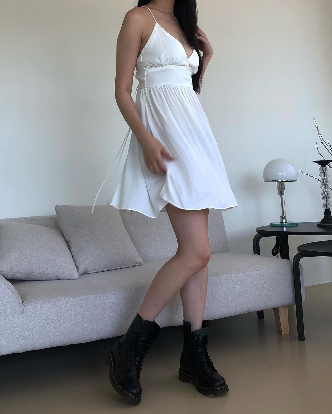 Tie Back Mini Dress