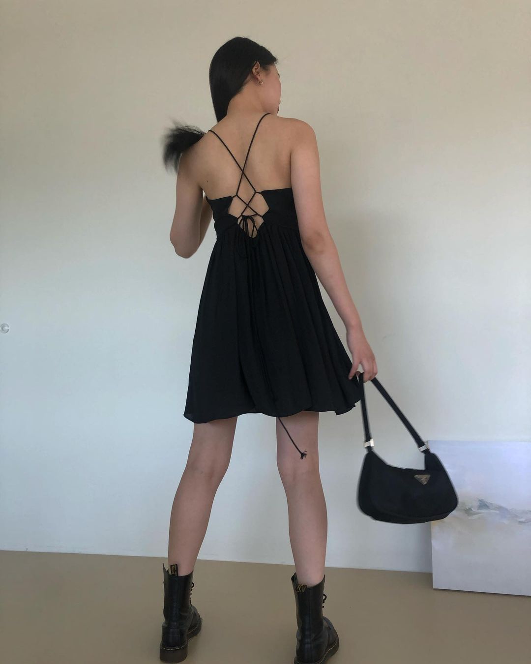 Tie Back Mini Dress