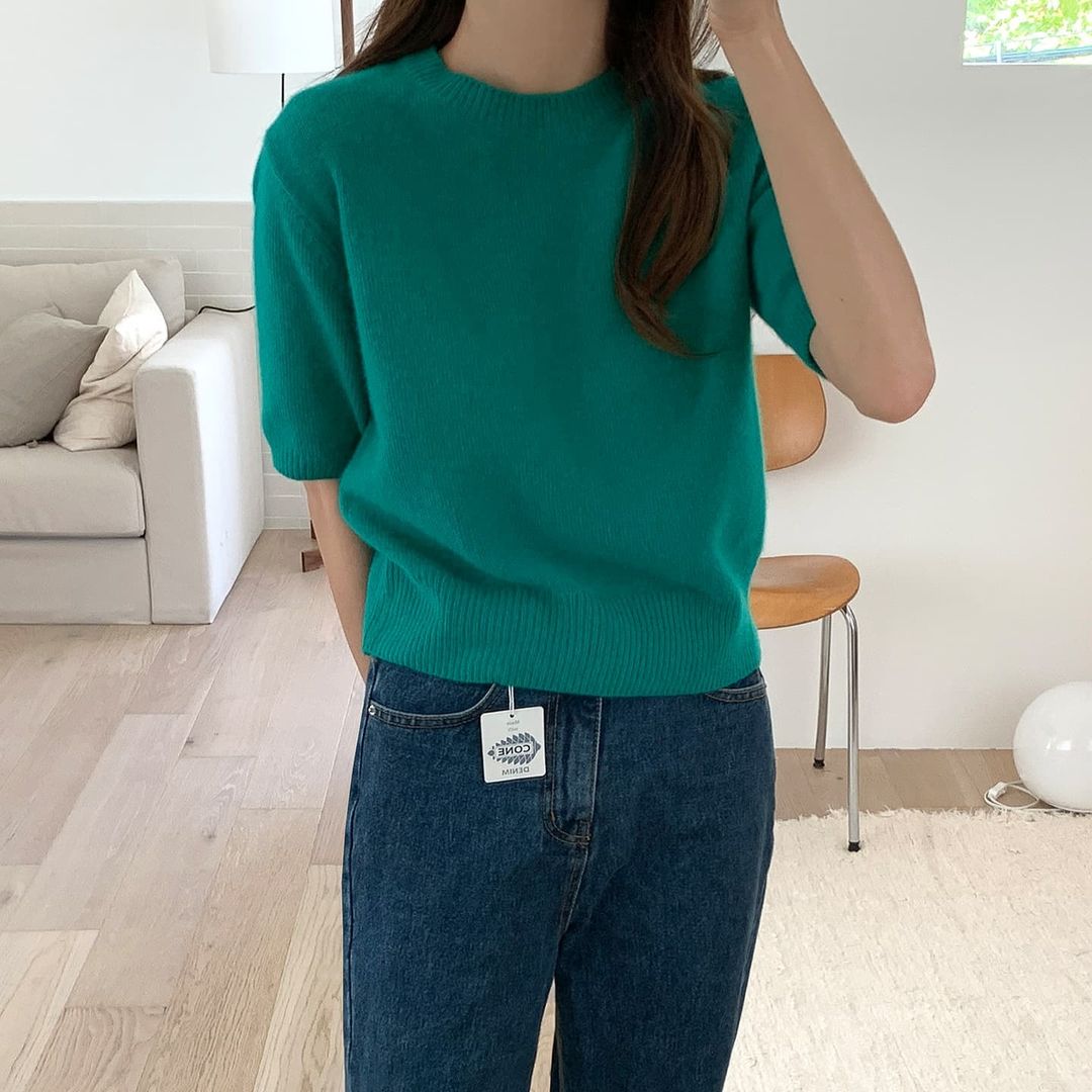 Soft Cashmere Blend Half Sleeve