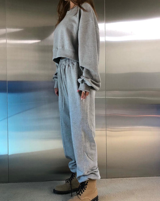 Panelled Sweatpant with Stitch Lines