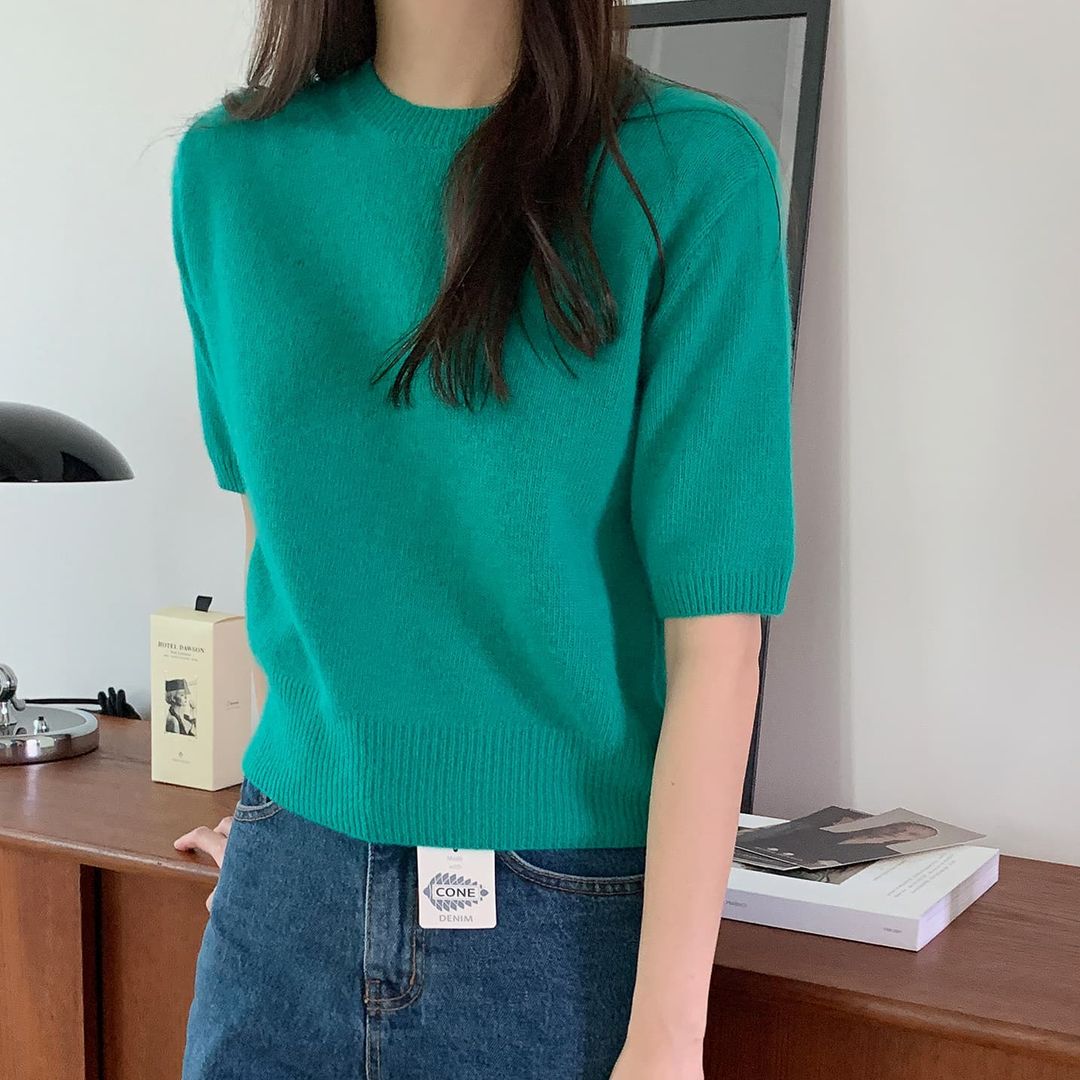 Soft Cashmere Blend Half Sleeve