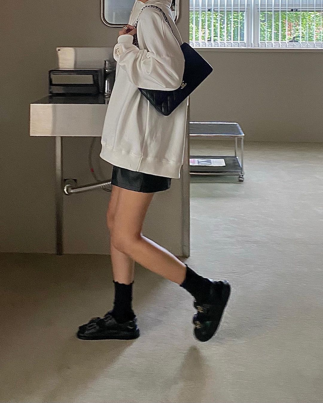 Faux Leather Shorts