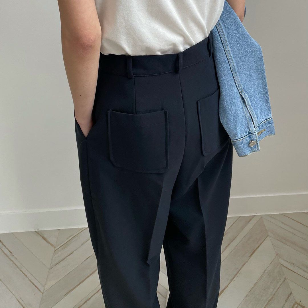 Pleated Wide Slacks