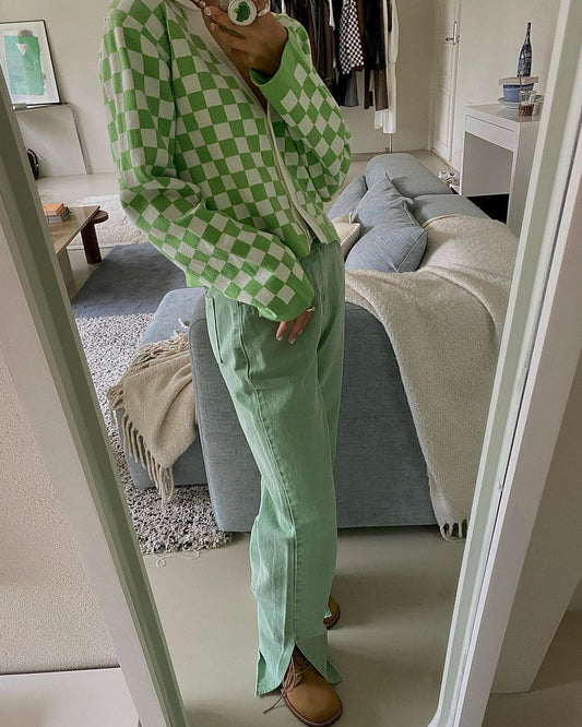 Checkerboard Cardigan