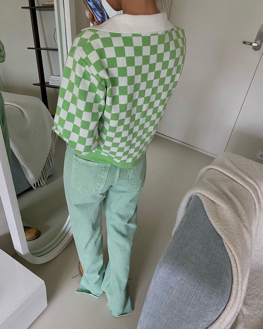 Checkerboard Cardigan