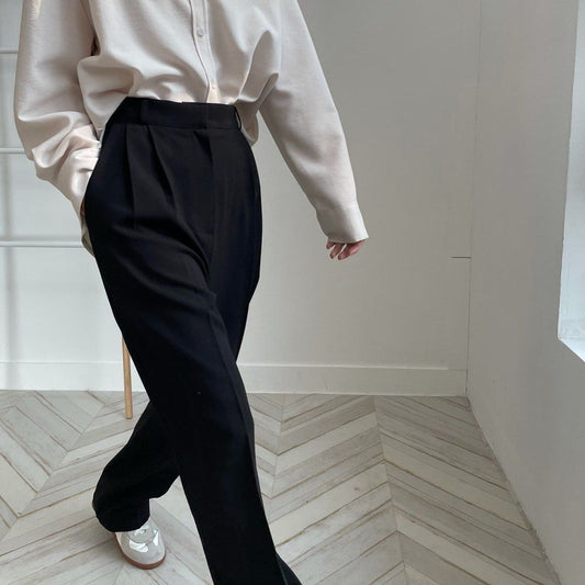 Pleated Wide Slacks