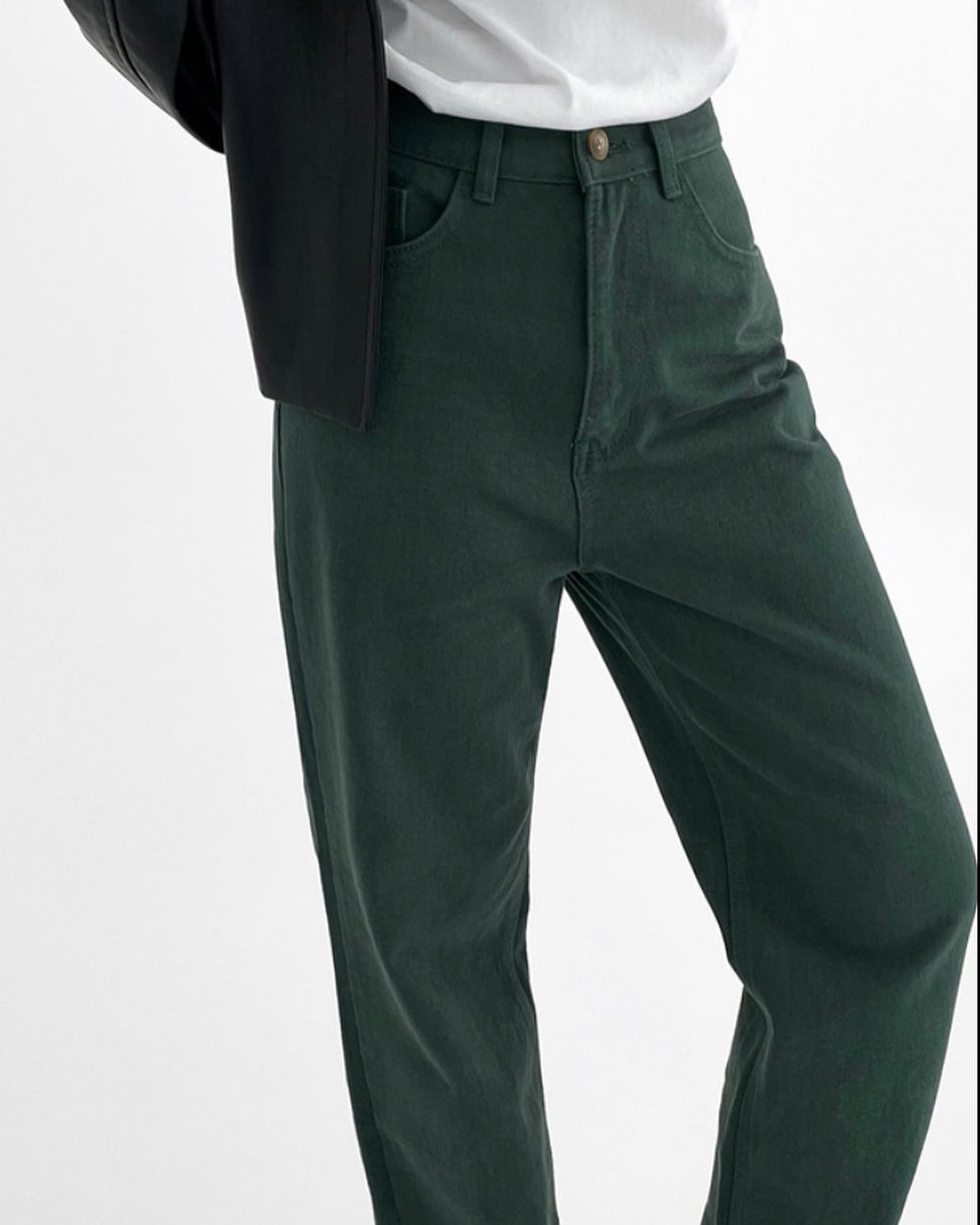 High-rise Straight Leg Pants