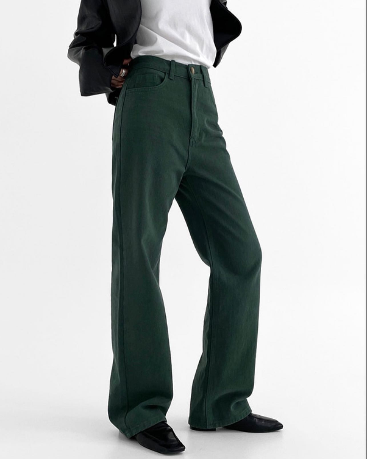 High-rise Straight Leg Pants