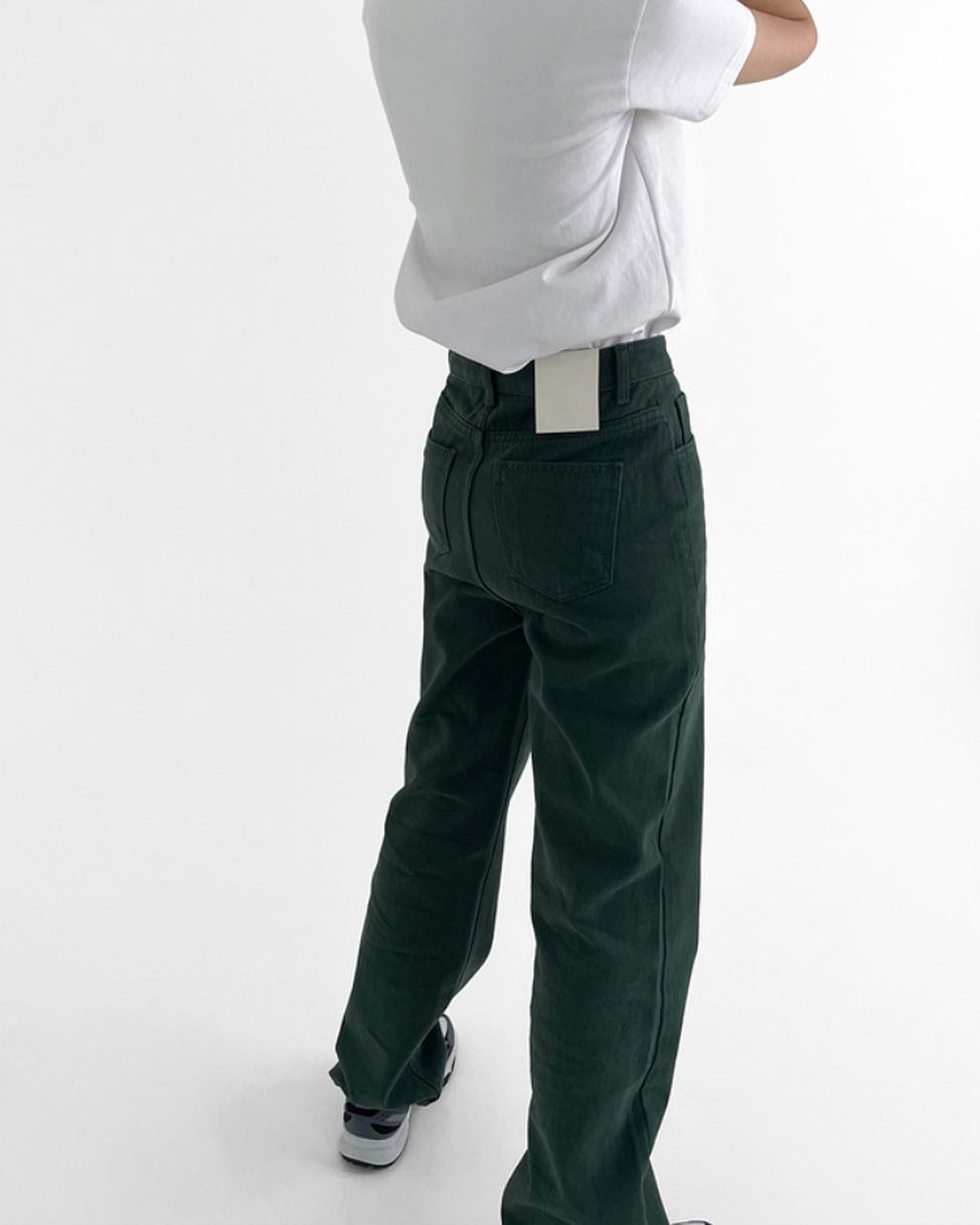 High-rise Straight Leg Pants