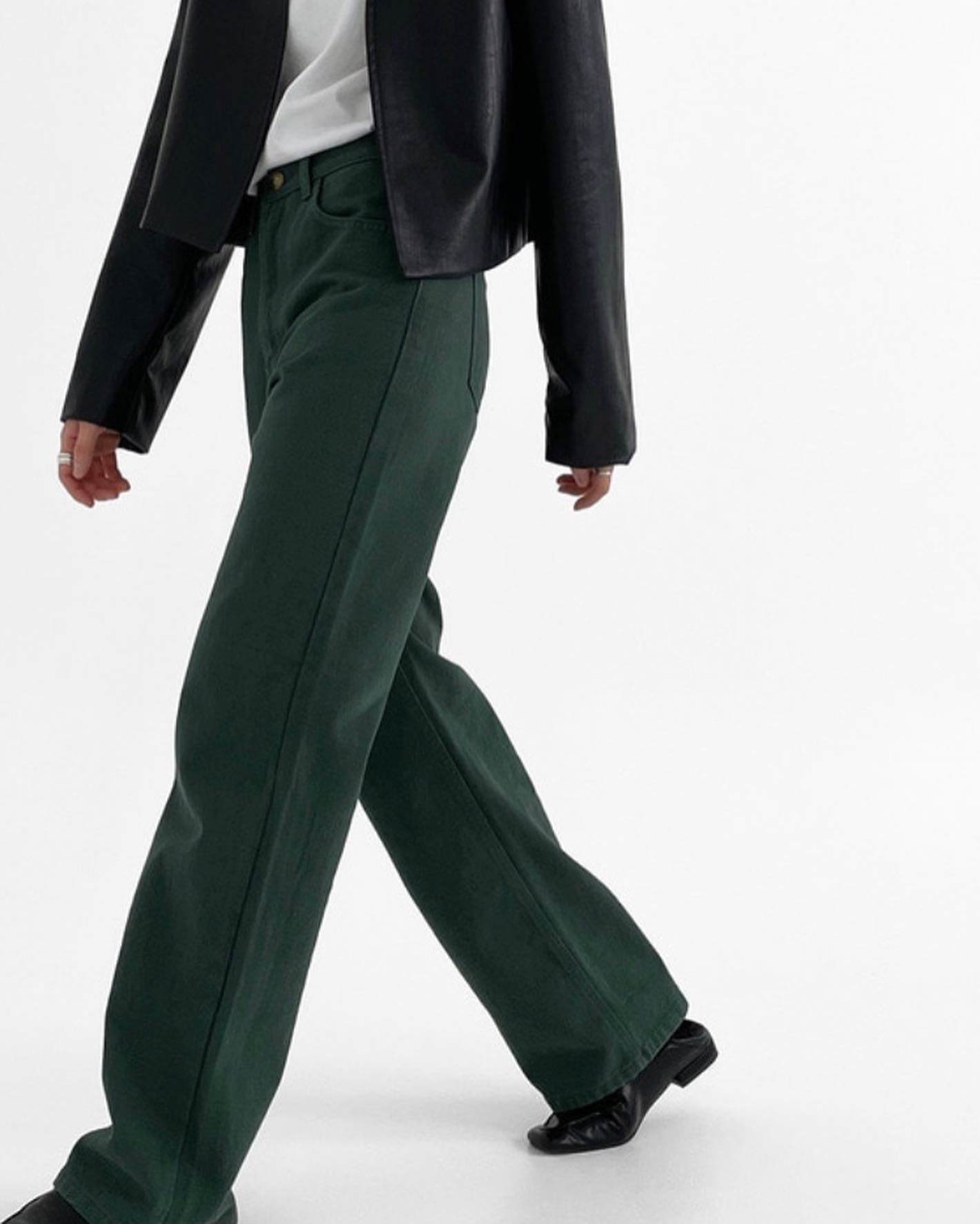 High-rise Straight Leg Pants