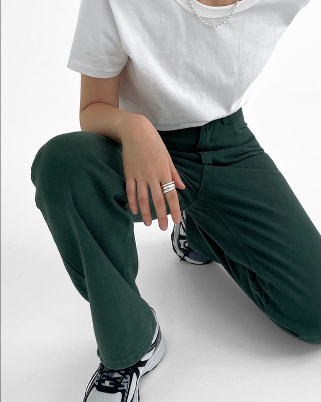 High-rise Straight Leg Pants