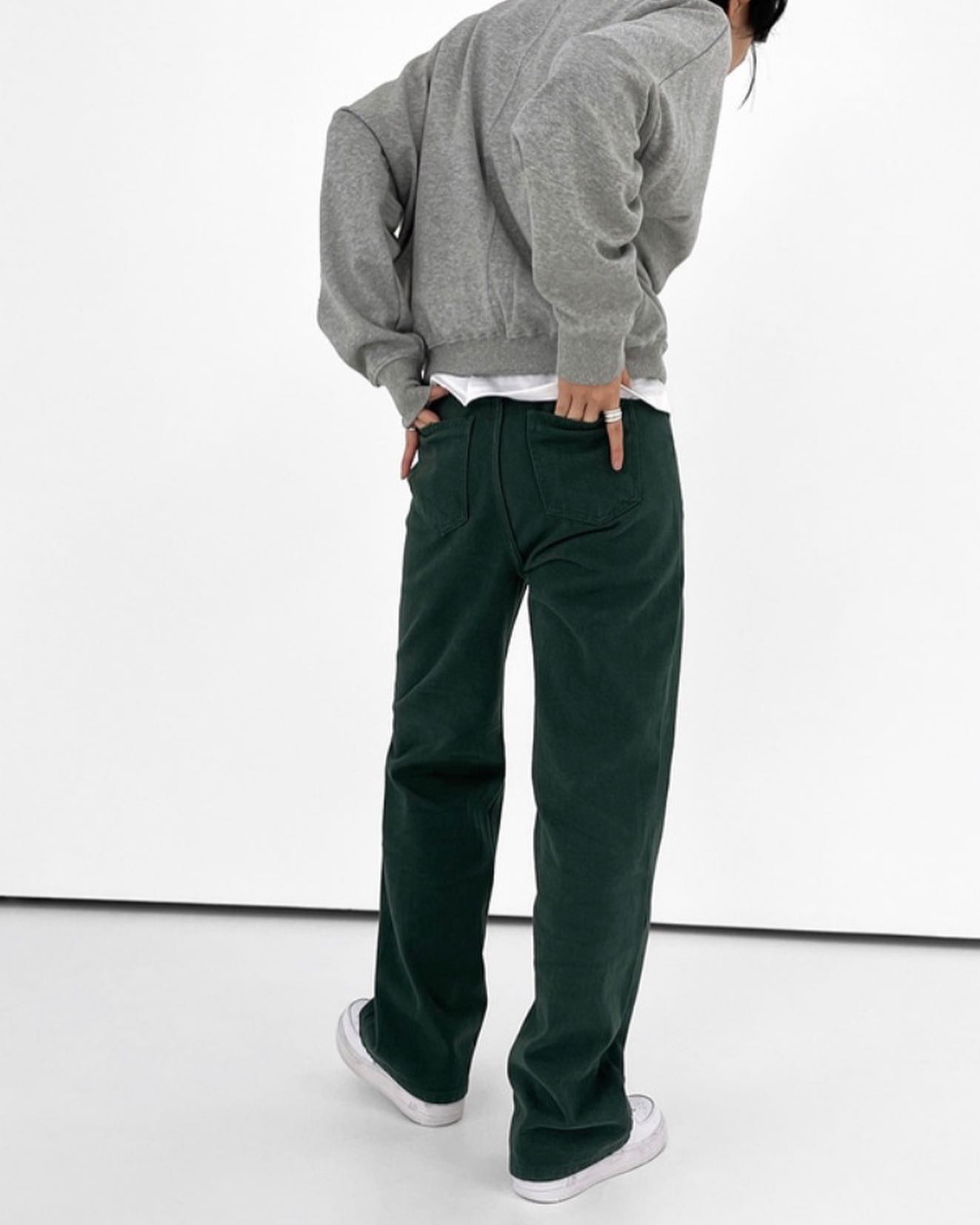 High-rise Straight Leg Pants