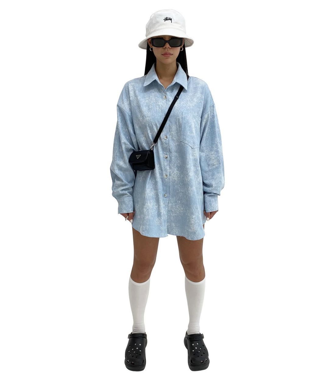 Dyed & Washed Oversized Shirt