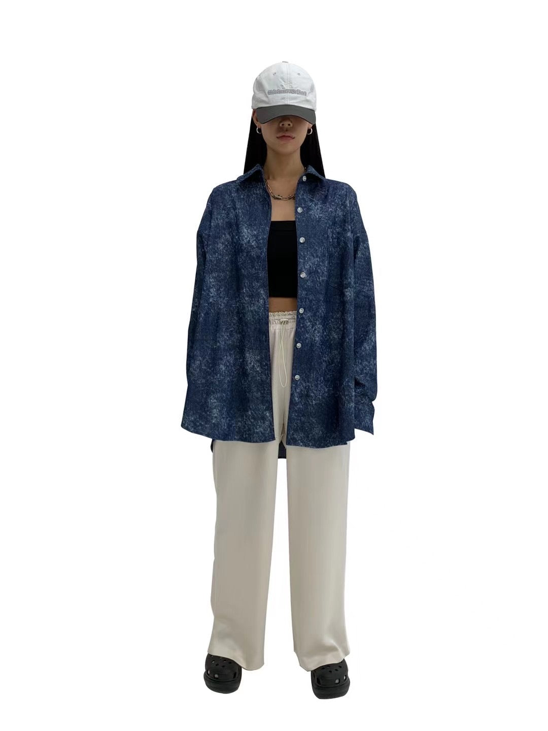 Dyed & Washed Oversized Shirt