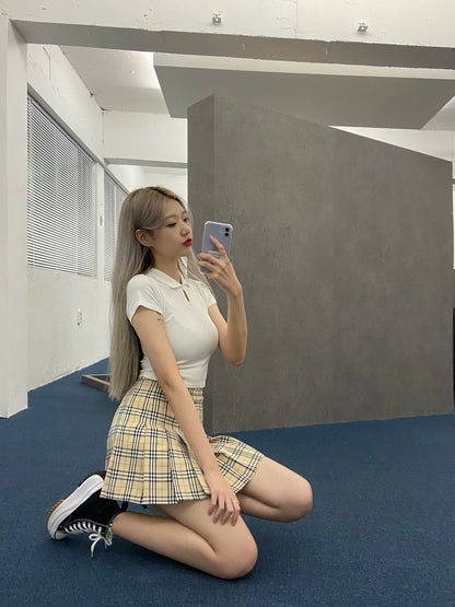 Plaid Pleated Tennis Skirt