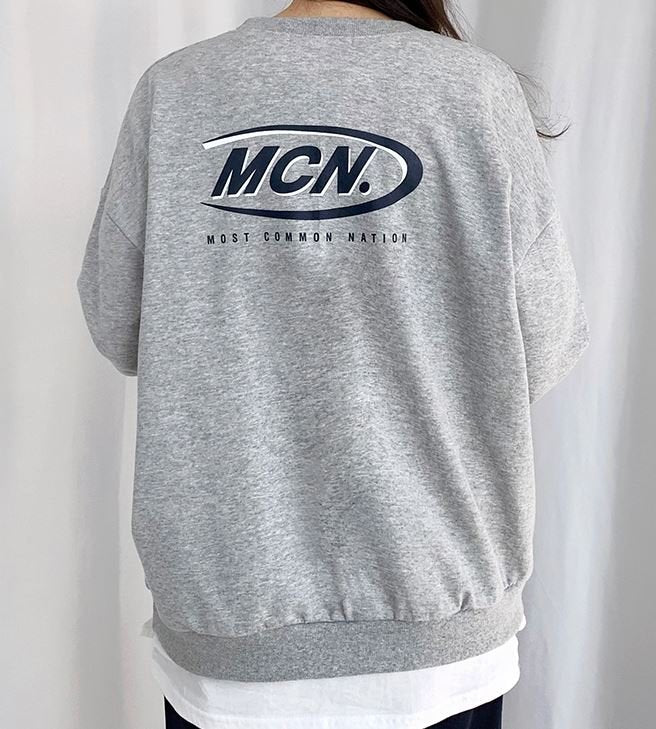 Graphic Oversized Crew Neck Jumper (MCN Logo)