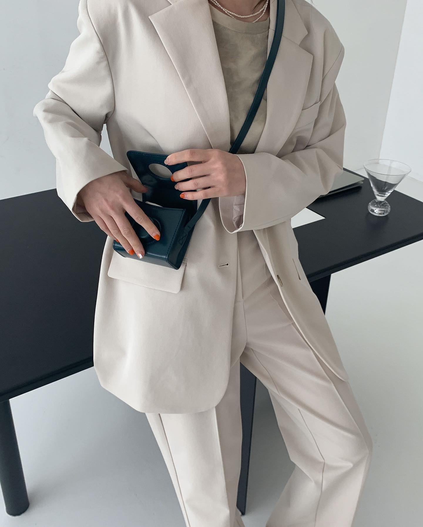 Slim Straight Suit Pants (Pants Only)