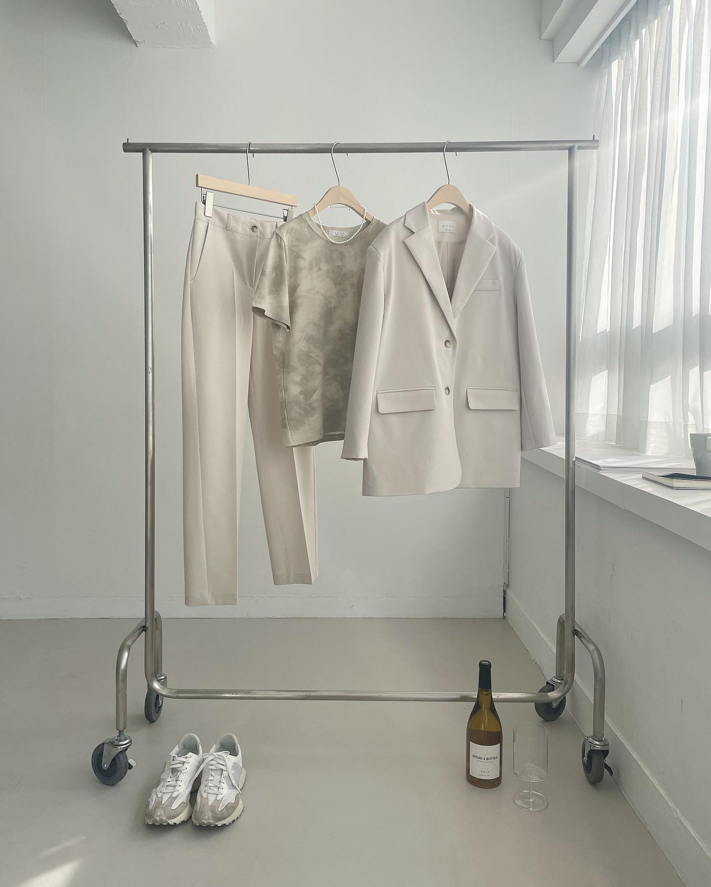 Slim Straight Suit Pants (Pants Only)