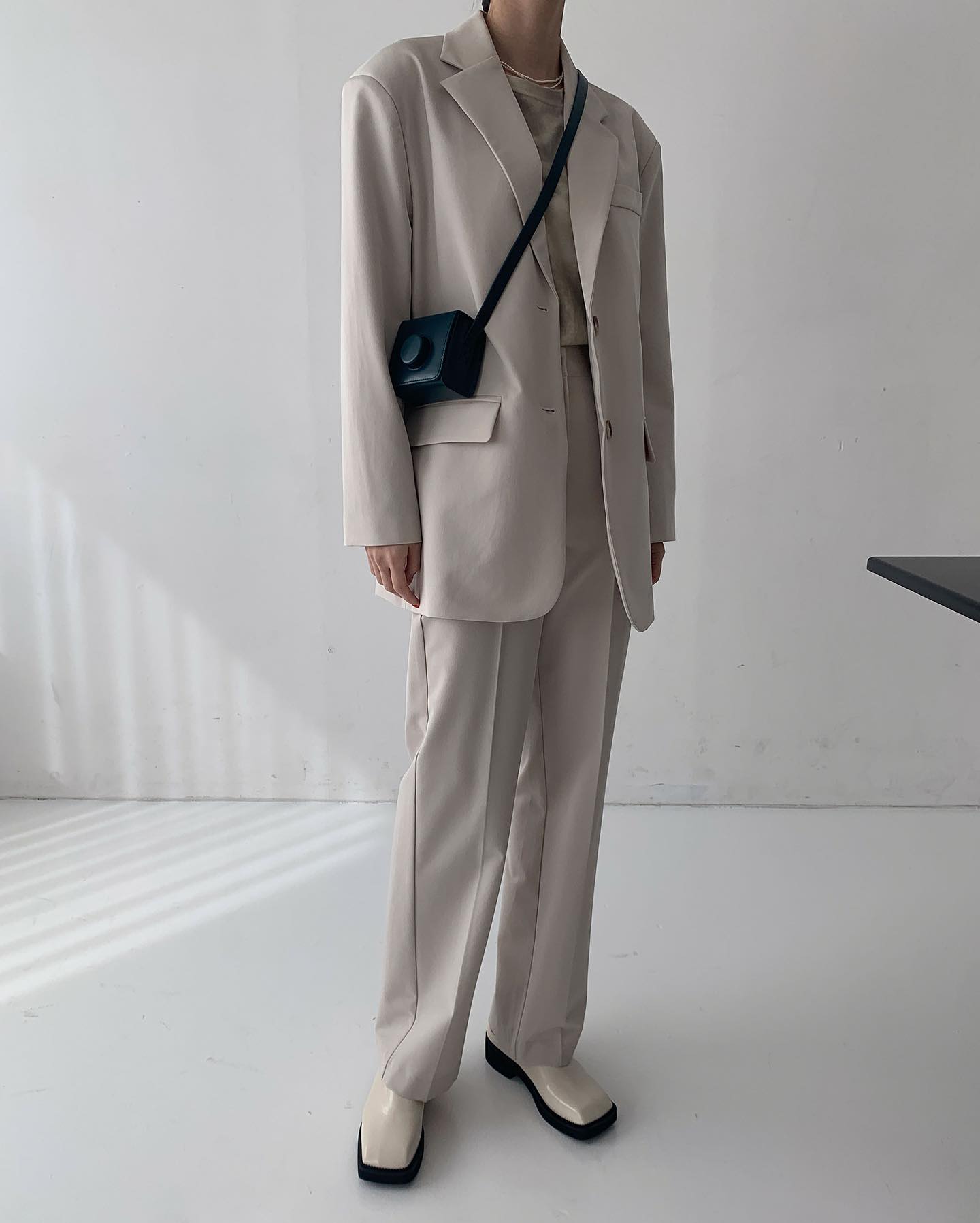 Slim Straight Suit Pants (Pants Only)