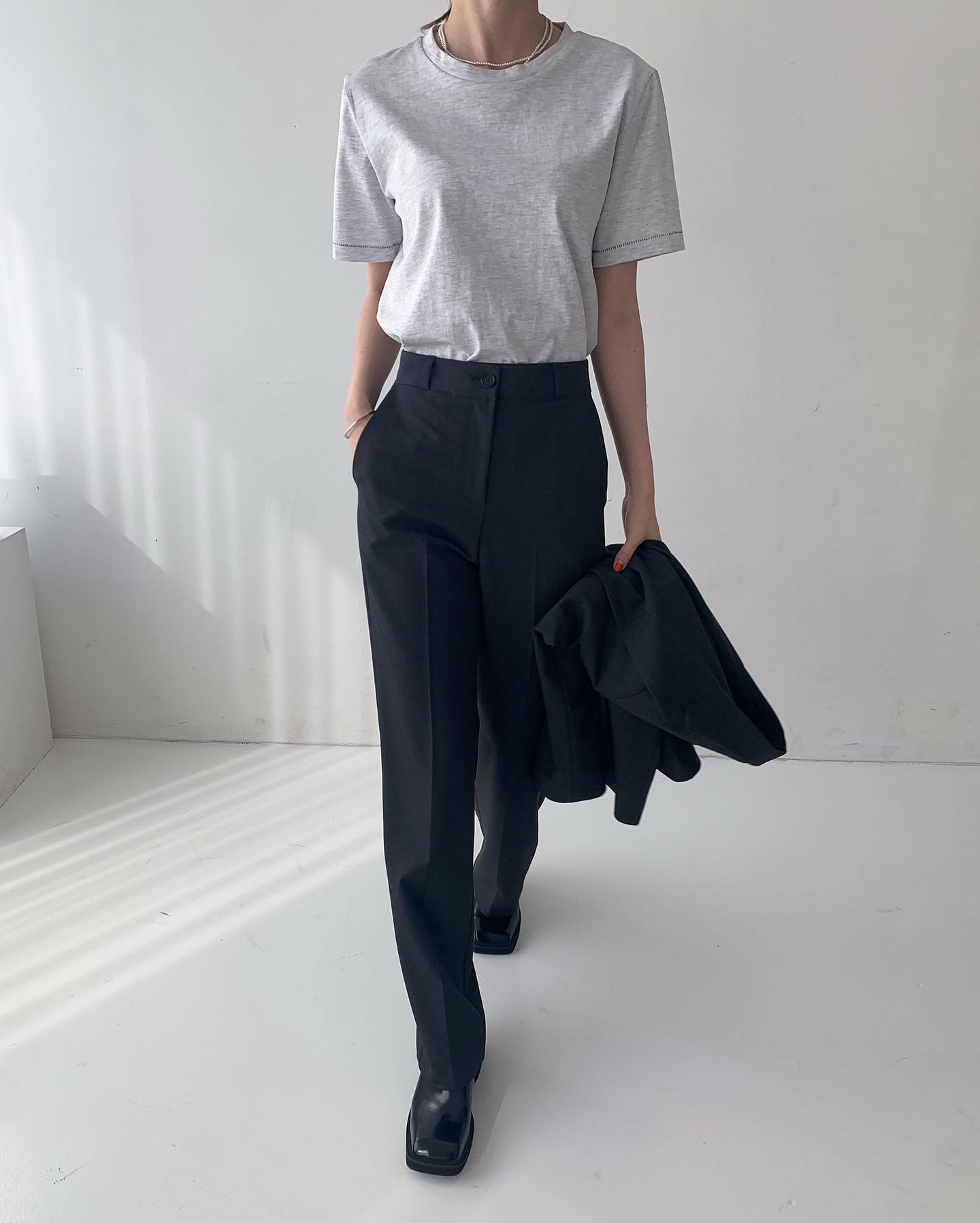 Slim Straight Suit Pants (Pants Only)