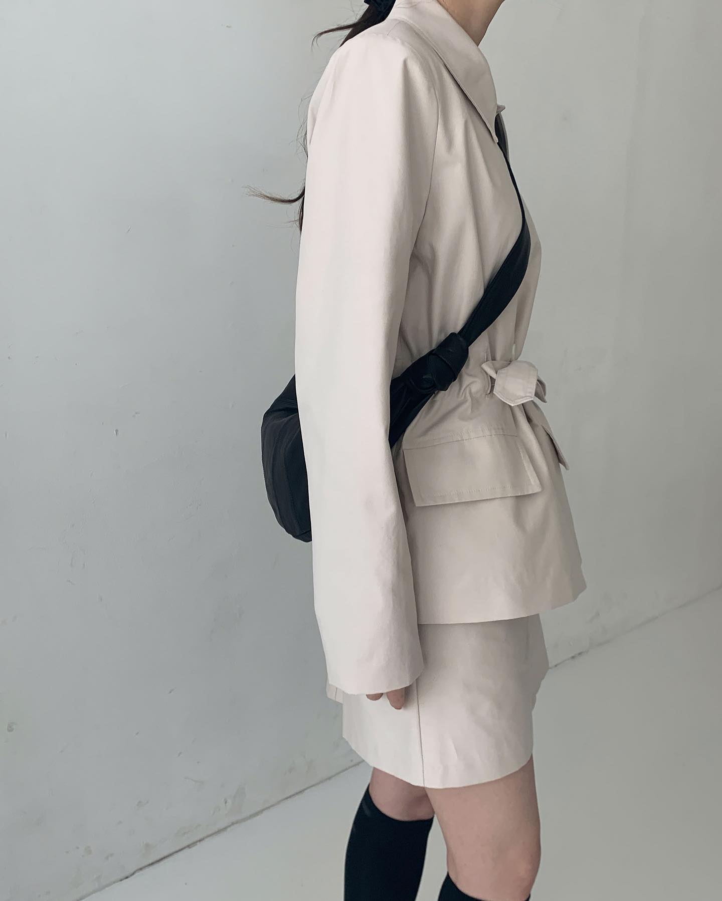 Belted Pocket Detail Blazer