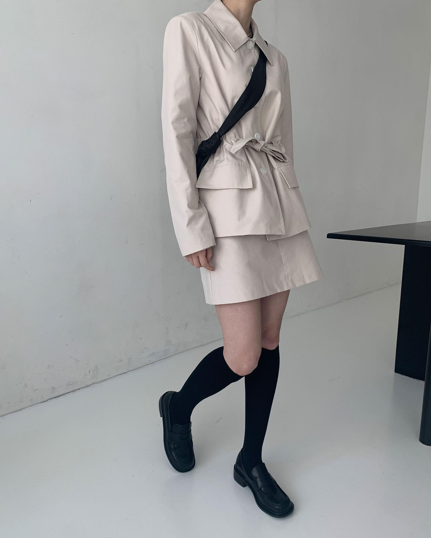 Belted Pocket Detail Blazer