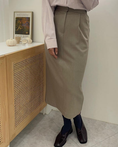Tailored Midi Skirt