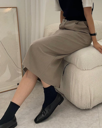 Tailored Midi Skirt