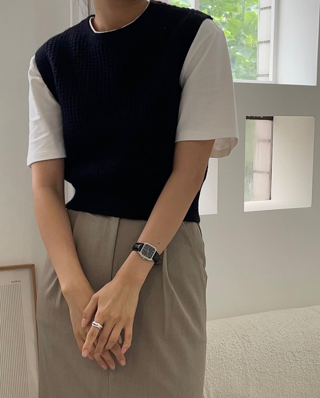 Waffle Knit Vest Top