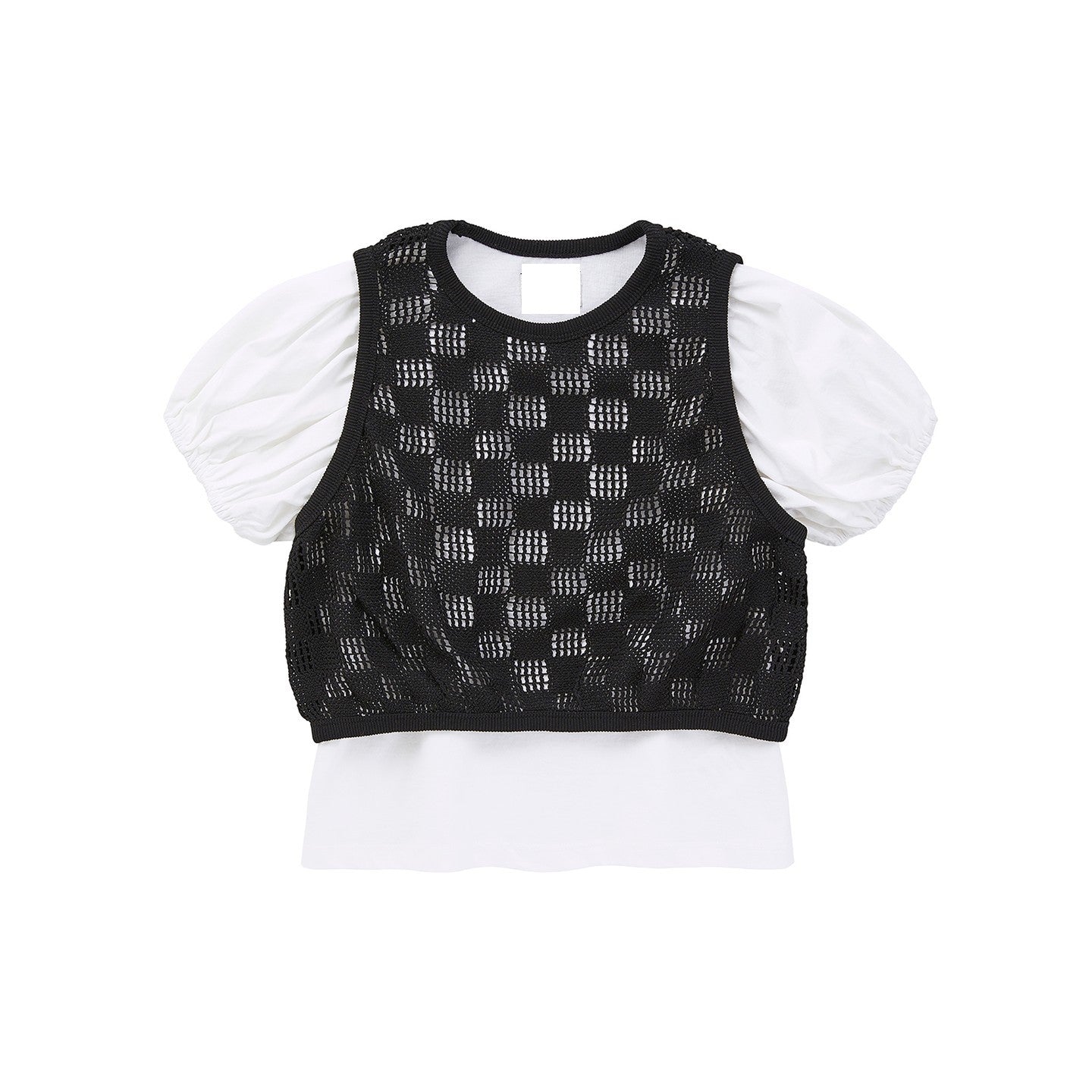 Crouchet Crop Tank-on Crop Top