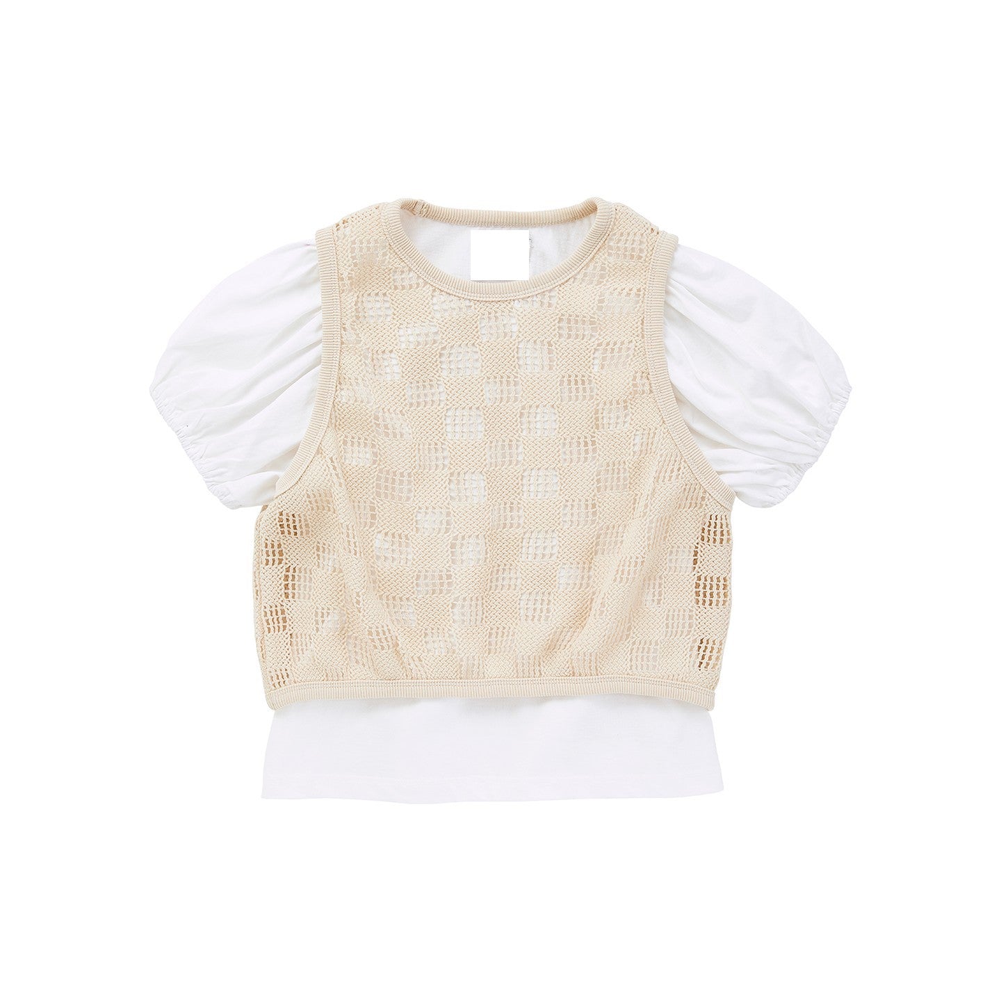 Crouchet Crop Tank-on Crop Top