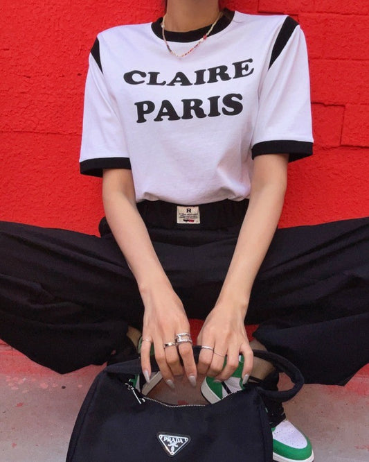'Clair Paris' Graphic Top