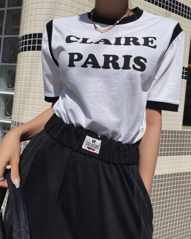 'Clair Paris' Graphic Top