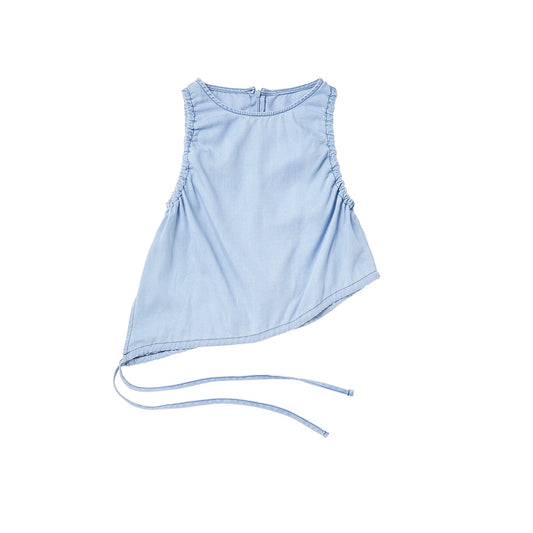 Unbalance Diagonal Cut Croptank Top