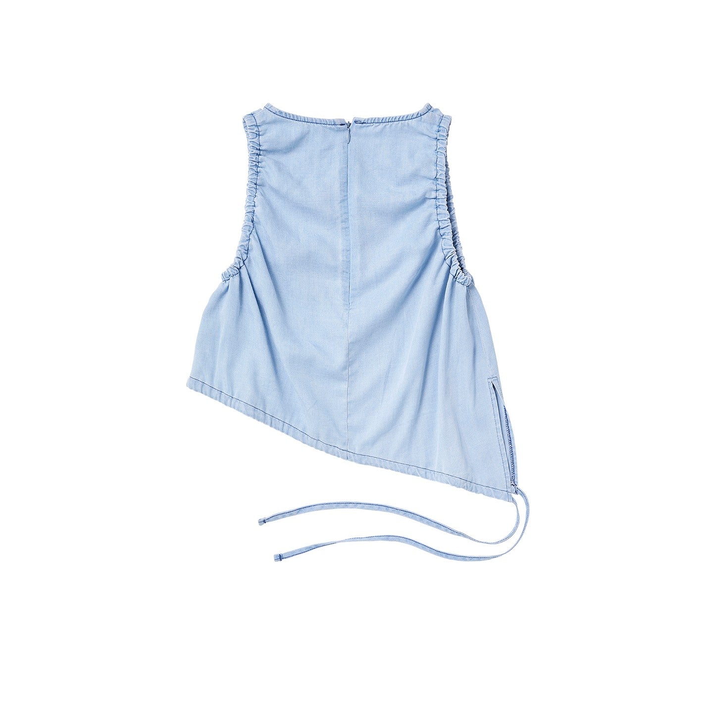 Unbalance Diagonal Cut Croptank Top
