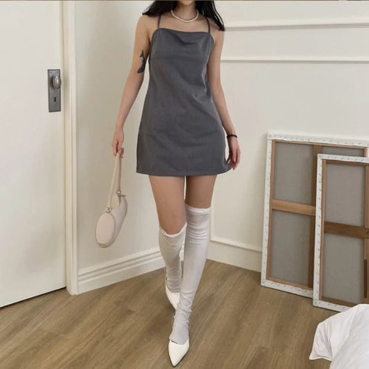 Open Back Mini Dress