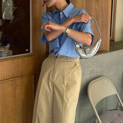 Studio K Cropped Shirts (2c.)