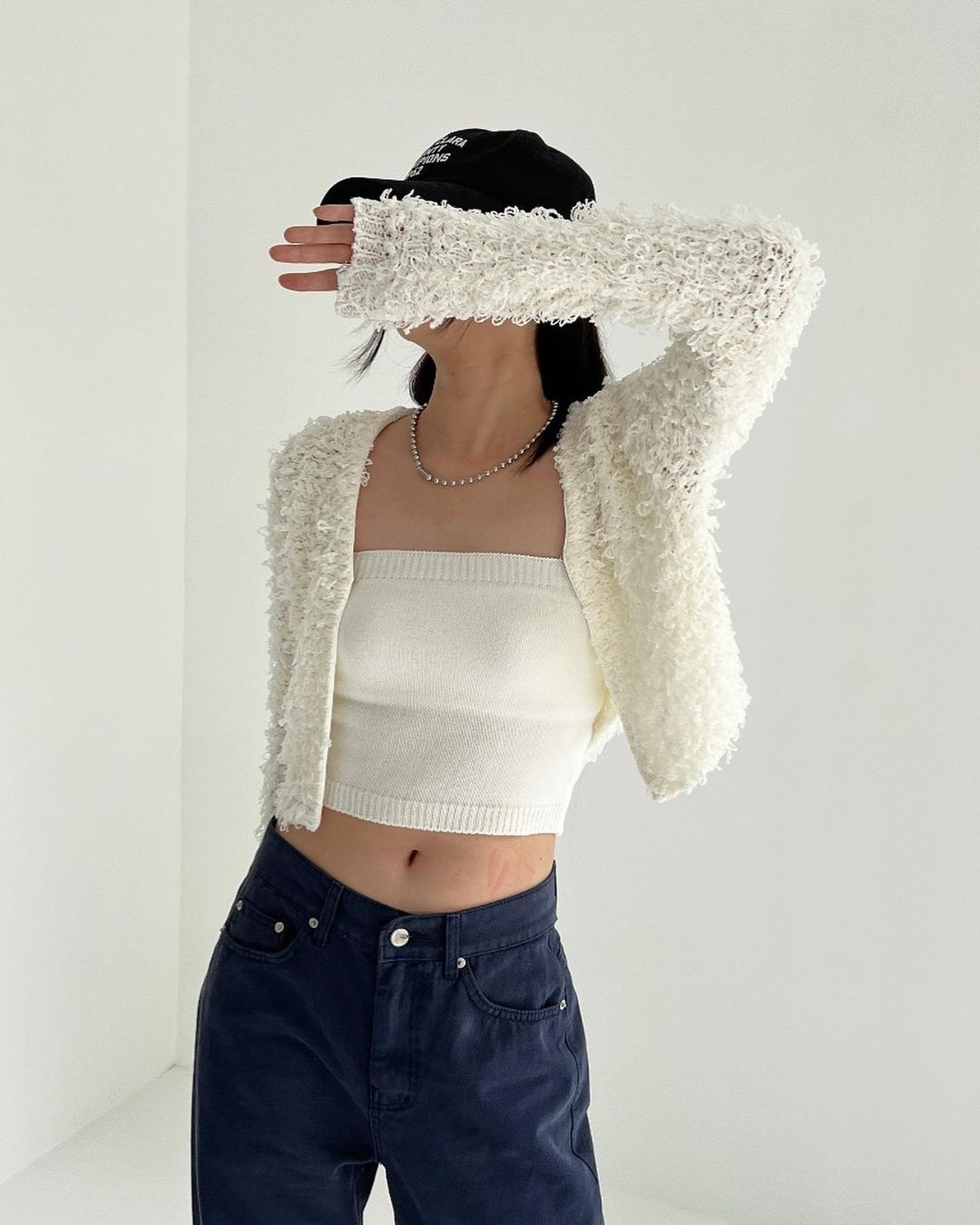 Fluffy Open Front Cardigan