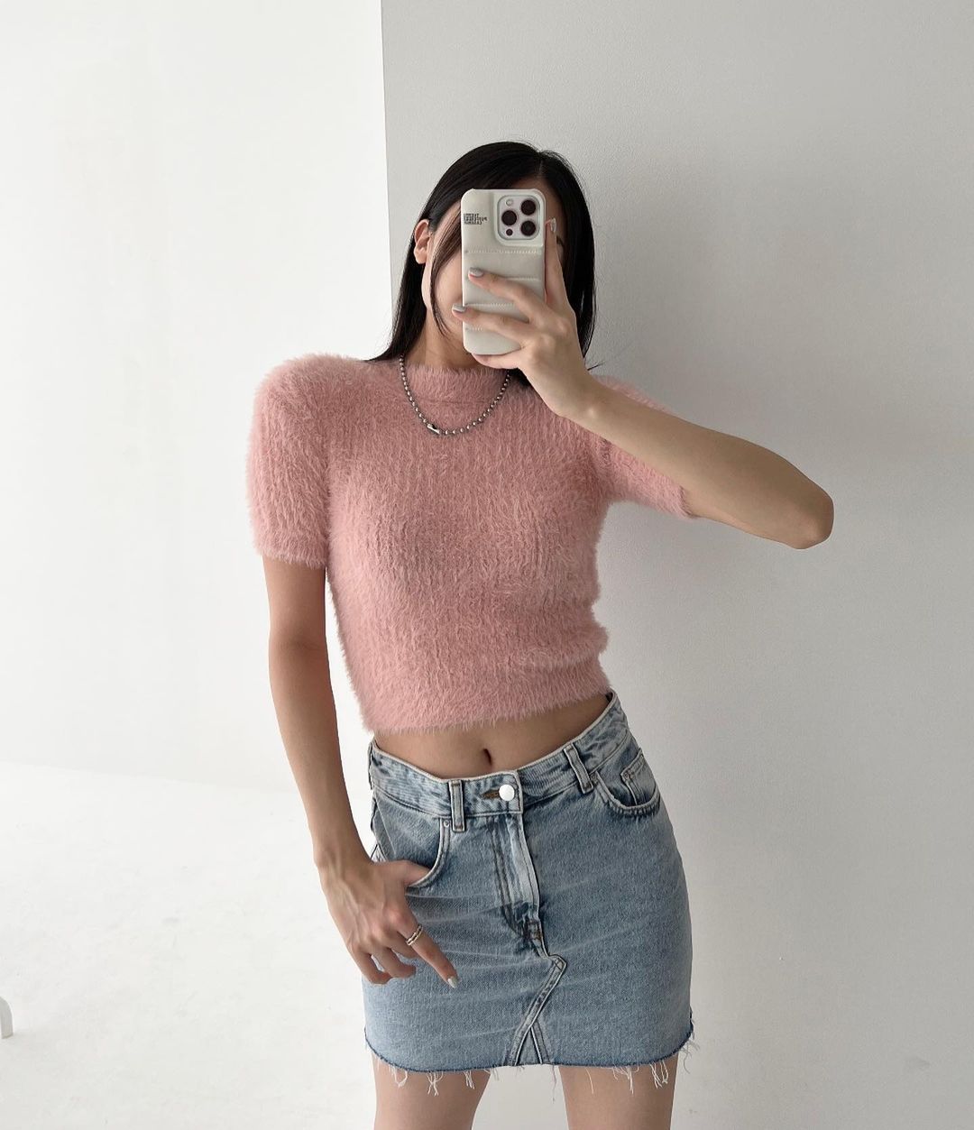 Fluffy Knit Top