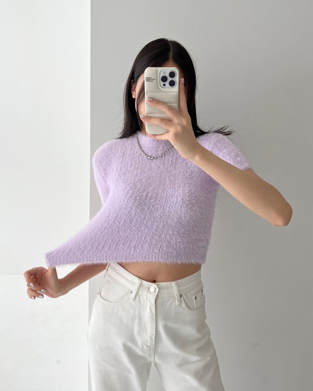 Fluffy Knit Top