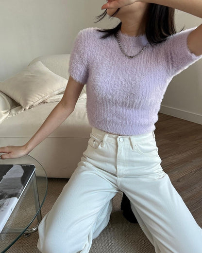 Fluffy Knit Top